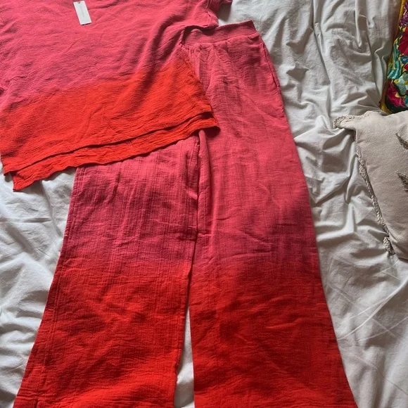 Anthropologie Dolan Left Coast Wide-Leg Lounge Set - Picture 7 of 9